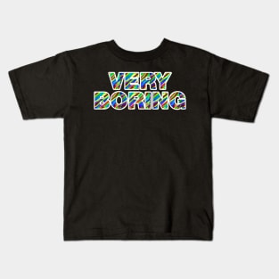 Very boring rainbow design Kids T-Shirt